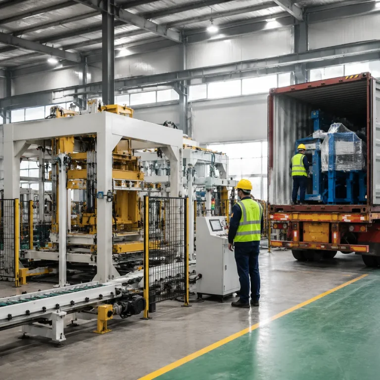 China to Africa Block Machine Export