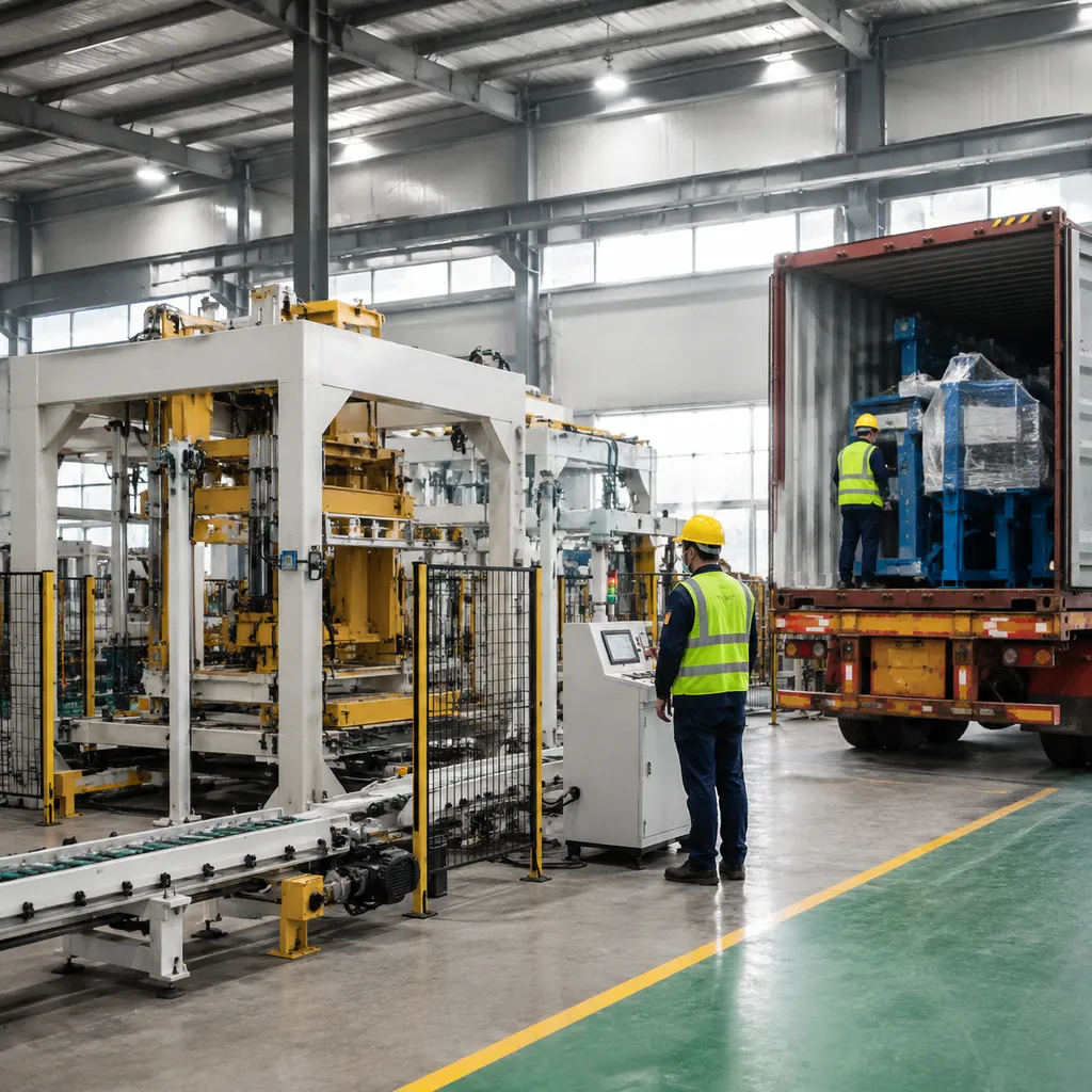 China to Africa Block Machine Export