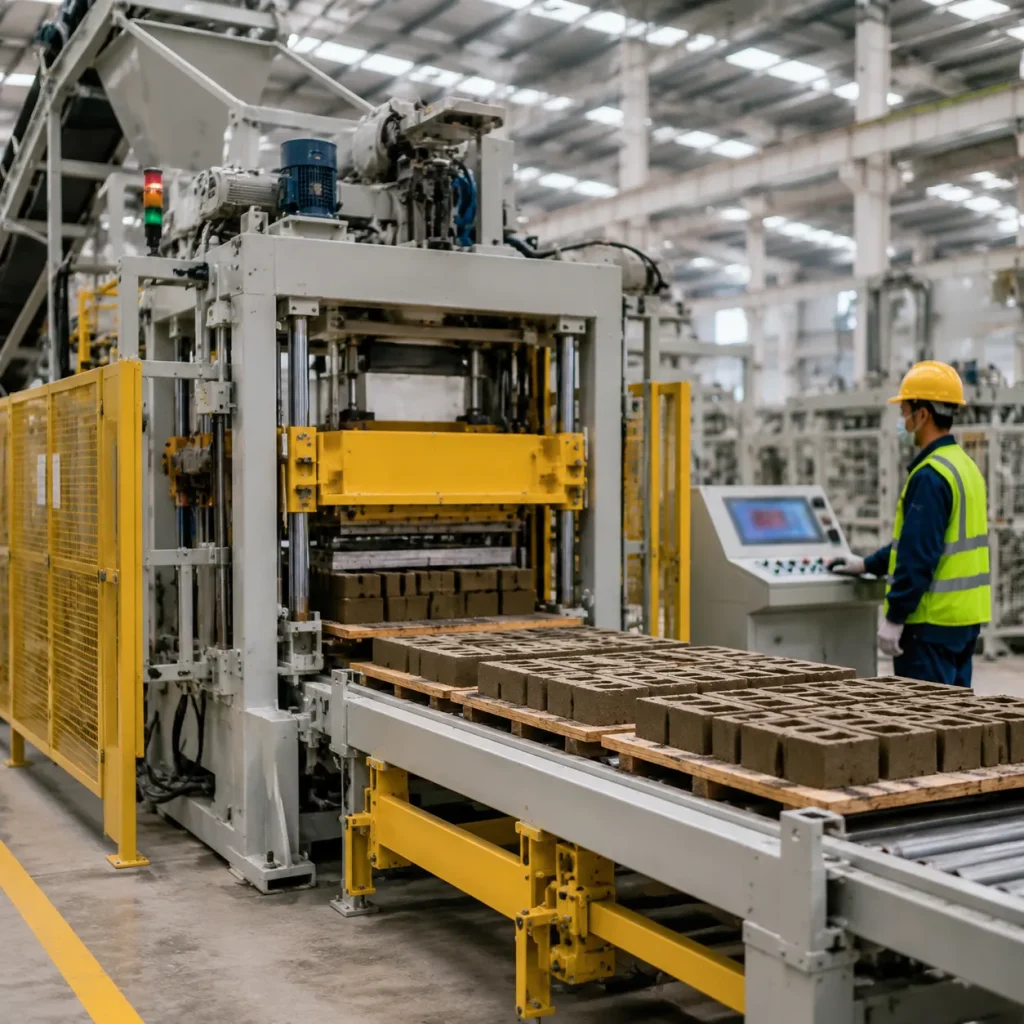 interlock brick making machine