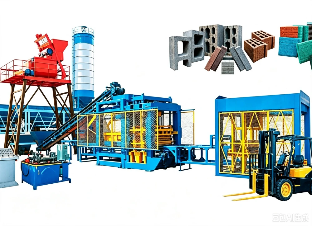 QT8-15 Block Machine Complete System