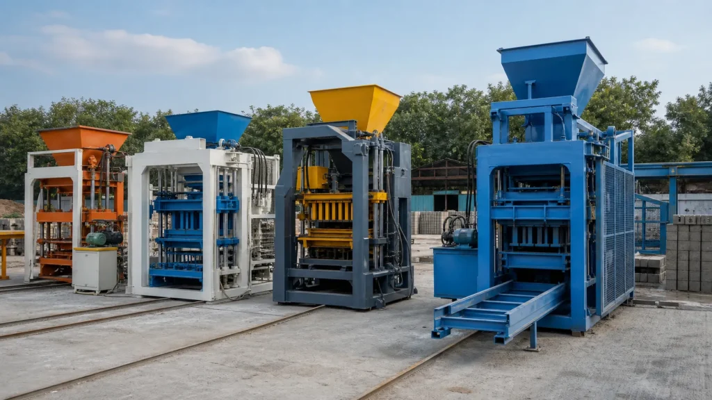 Types of Cinder Block Machines
