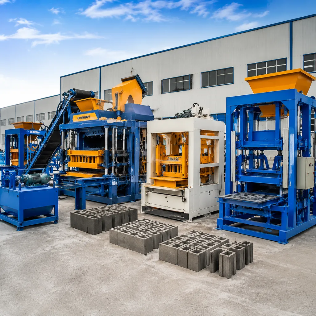 types of hollow block making machines