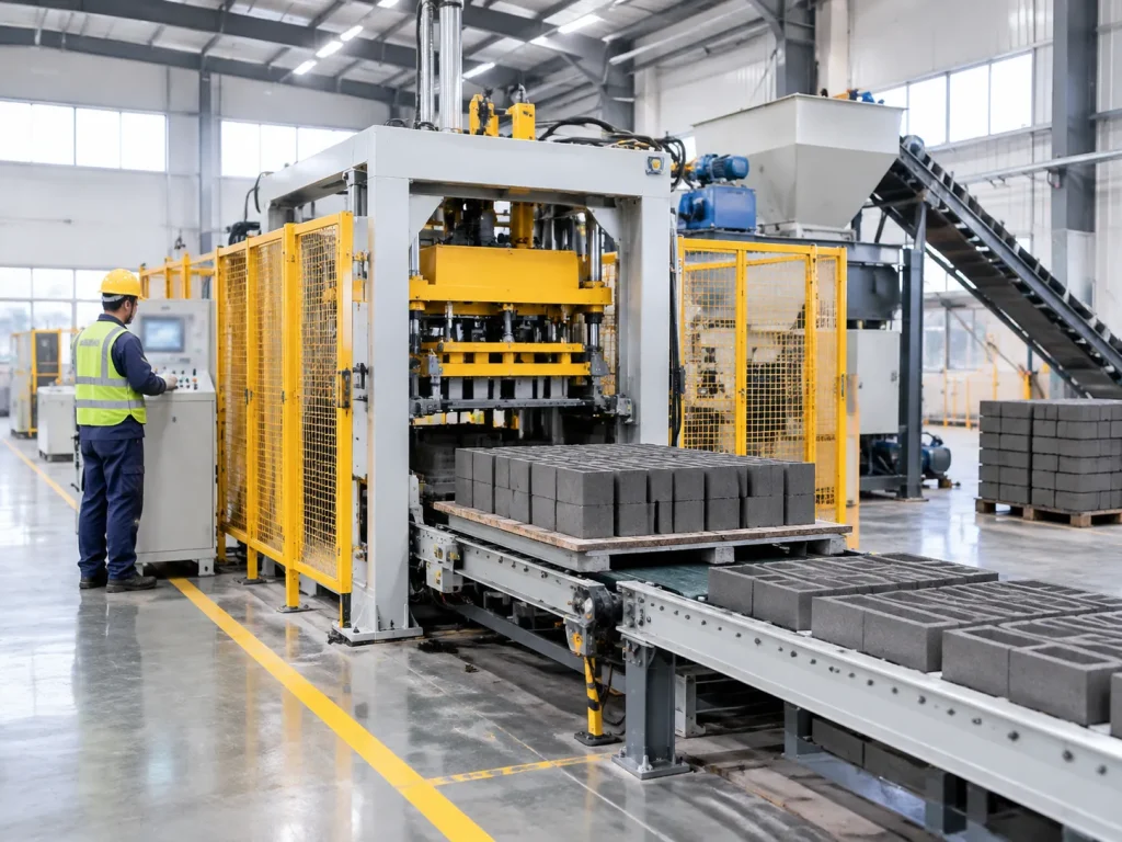 Small cement block making machine