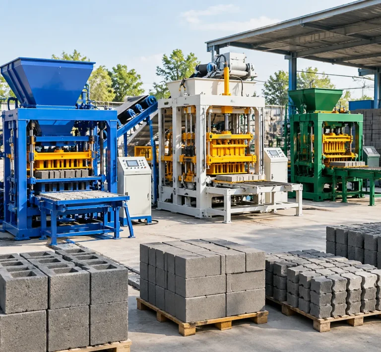 Types of cement block machines